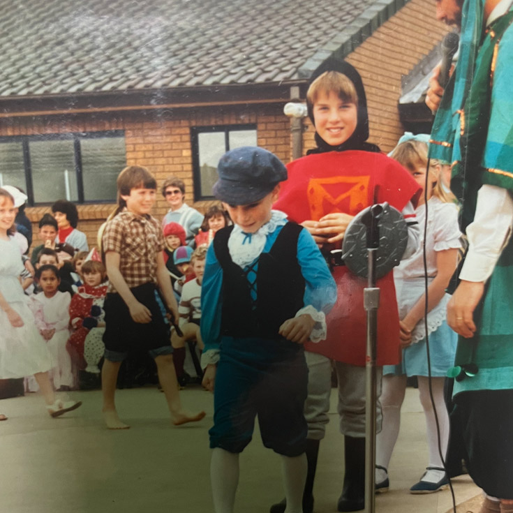 Students dressed up for Book Week in 1984 at St Mary MacKillop Primary School South Penrith